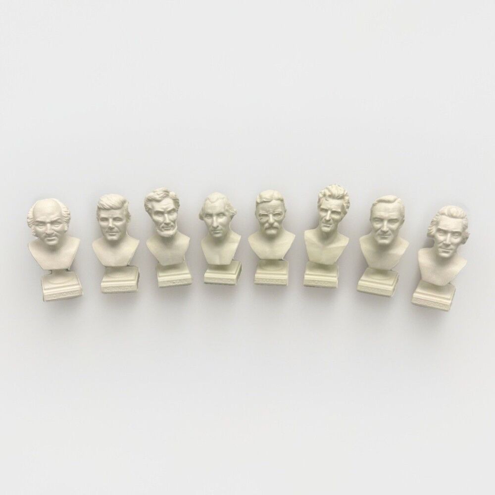 Safari Ltd Mini Presidents Busts Set Adams Kennedy Lincoln Washington Roosevelt